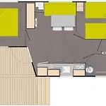 Mobil-home Confortable - Terrasse Prive - Api-1-52-552 * Saint-Maime