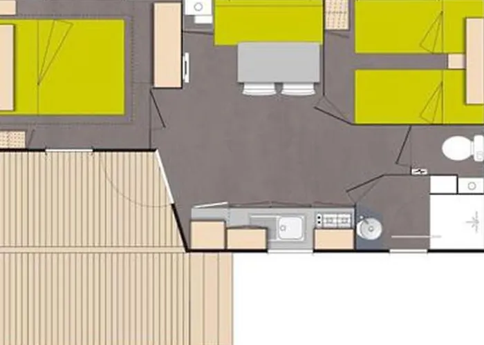 Mobil-home Confortable - Terrasse Prive - Api-1-52-552 * Saint-Maime
